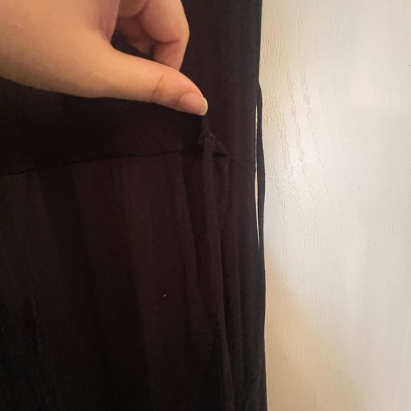 Wrap Style Dress - Black - Picture 3 of 6